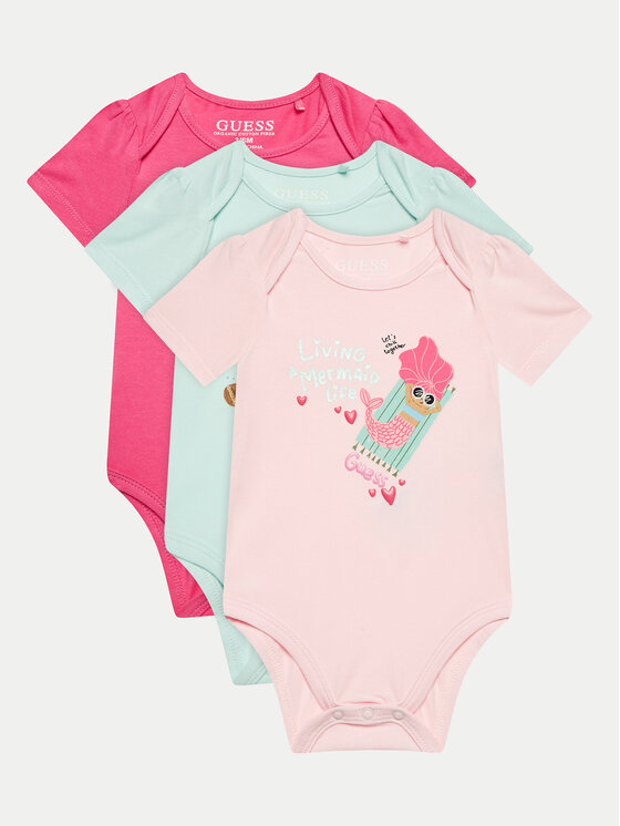 Guess Set 3 kusov body S4GG14 K6YW4 Farebná Regular Fit