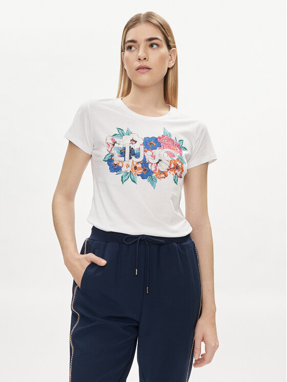 Liu Jo Liu Jo T-Shirt MA4340 JS923 Bílá Regular Fit