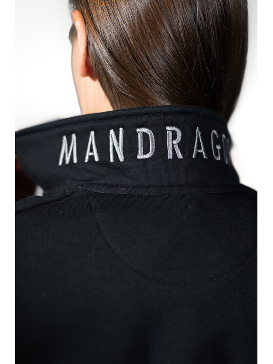 MANDRAGORA MANDRAGORA Felpa cudowronka Nero Slim Fit