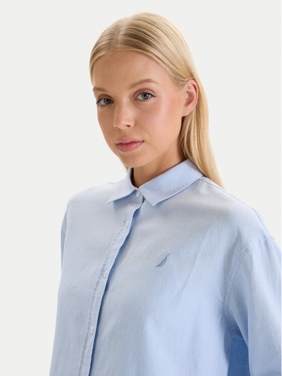 Nautica Nautica Сорочка W126-NALST-1019-23X Блакитний Regular Fit
