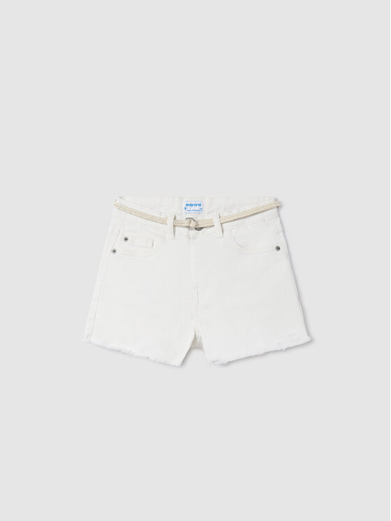 Mayoral Mayoral Шорти от плат 275 Бял Regular Fit