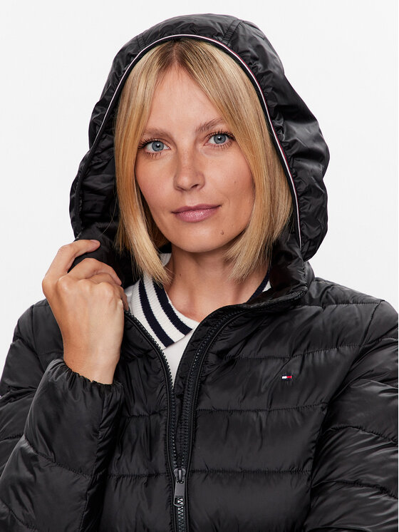 Tommy Hilfiger Tommy Hilfiger Kevad-sügis jope WW0WW39581 Must Regular Fit