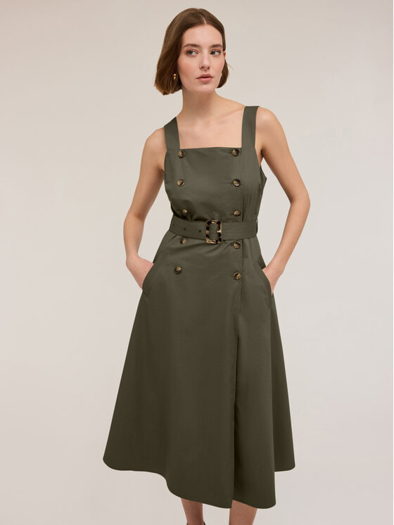 Motivi Motivi Vestito elegante 7100Q003171N035 Verde Regular Fit