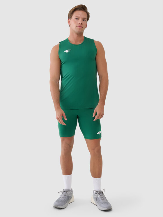 4F 4F Tank top NOS Zielony Regular Fit