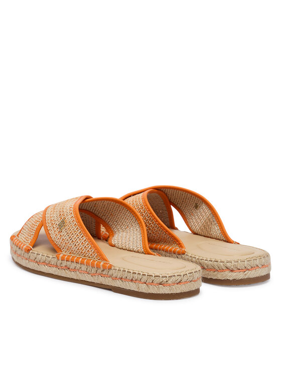 Tommy Hilfiger Tommy Hilfiger Espadryle Monogram Espadrille FW0FW09139 Pomarańczowy