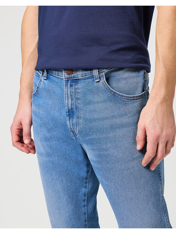 Wrangler Wrangler Jeansy RIVER Niebieski Straight Fit