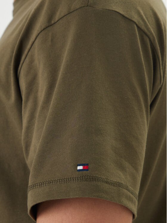 Tommy Hilfiger Tommy Hilfiger Tricou UM0UM03643 Kaki Regular Fit
