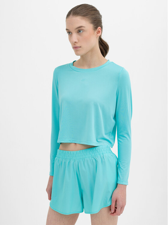 4F 4F Funkční tričko 4FWSS24TFLOF218 Modrá Regular Fit