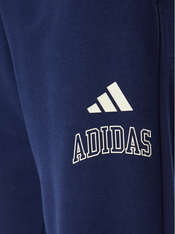 adidas adidas Долнище анцуг Seasonal Essentials Collegiate French Terry Cuffed KG0521 Тъмносин Regular Fit