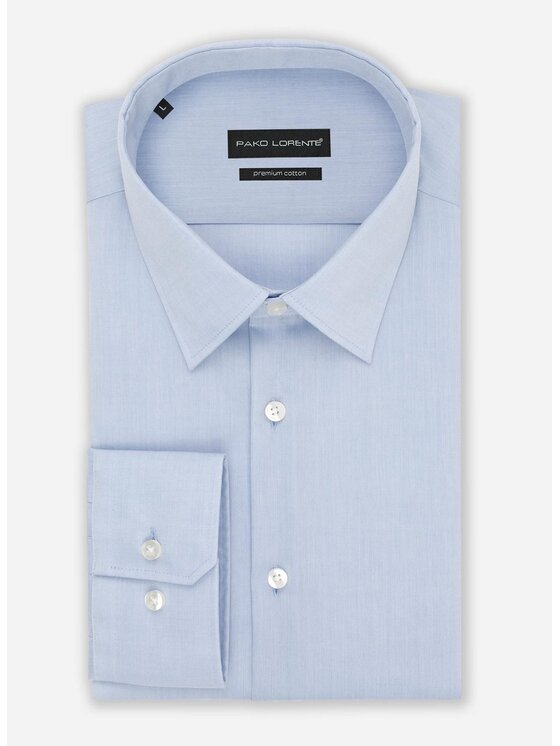 Pako Lorente Pako Lorente Koszula PPLM9-1X-001 Niebieski Slim Fit