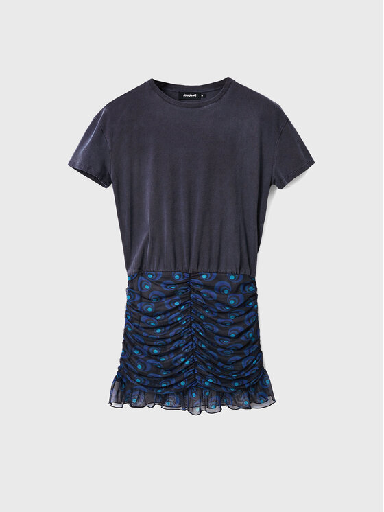 Desigual Desigual Ежедневна рокля Bilba 22WWVK53 Тъмносин Regular Fit