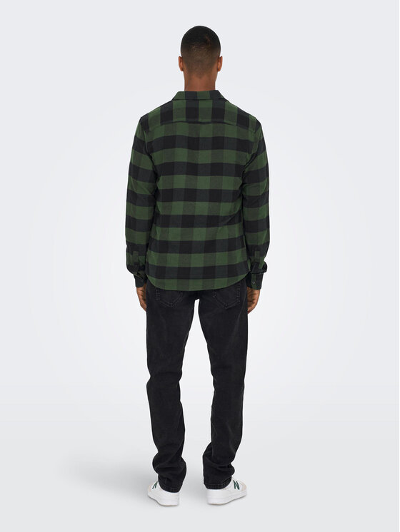 Only & Sons Only & Sons Srajca Gudmund 22007112 Zelena Slim Fit