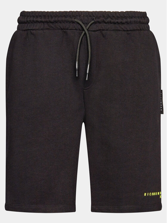 Richmond X Richmond X Pantaloni scurți sport Ceylan UMP24007BE Negru Regular Fit