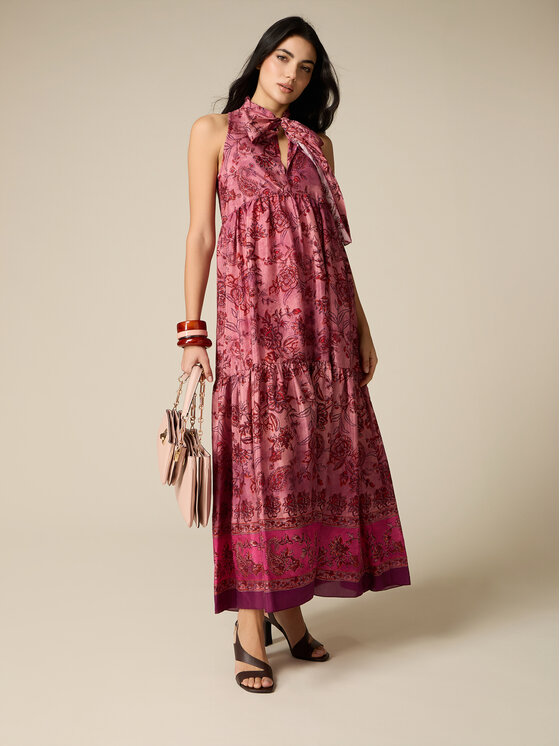 Oltre Oltre Abito da sera 7007J000871N0S9 Rosa A-Line Fit