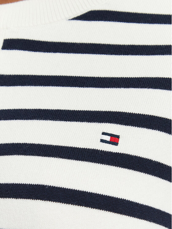 Tommy Hilfiger Tommy Hilfiger Strickjacke Cable Fine WW0WW42370 Weiß Regular Fit
