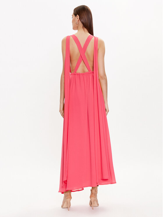 ViCOLO ViCOLO Vakarinė suknelė TE0028 Rožinė Regular Fit