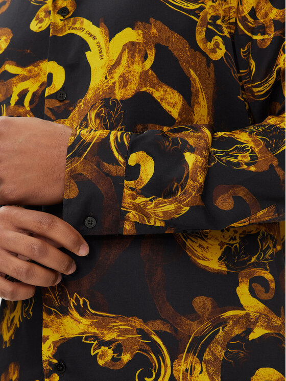 Versace Jeans Couture Versace Jeans Couture Риза 76GAL2R0 Черен Regular Fit