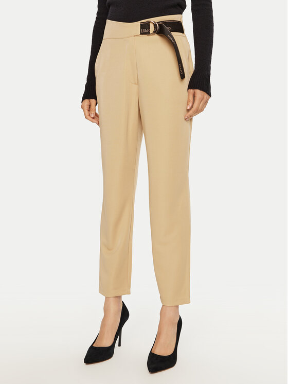 Liu Jo Pantaloni din material TF4260 J4751 Bej Regular Fit