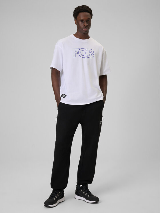 4F 4F T-Shirt FOB Biały Loose Fit