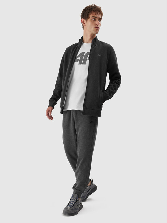 4F 4F Bluza 4FAW23TSWSM693 Szary Regular Fit