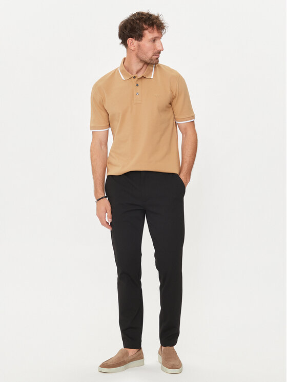 BOSS Boss Polo marškinėliai Parlay 190 50494697 Smėlio Regular Fit