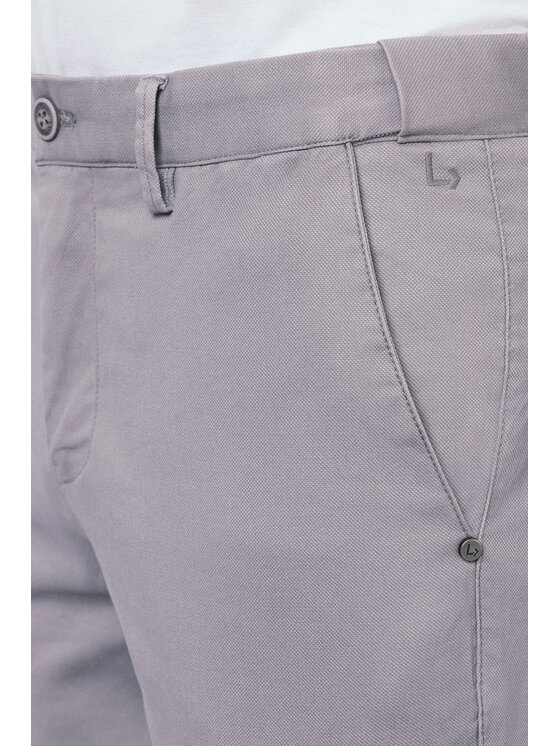 Lancerto Lancerto Chinosy Mikkeli SP082125000013 Szary Slim Fit