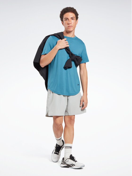 Reebok Reebok Majica ACTIVCHILL+DREAMBLEND T-Shirt HR6167 Modra Regular Fit