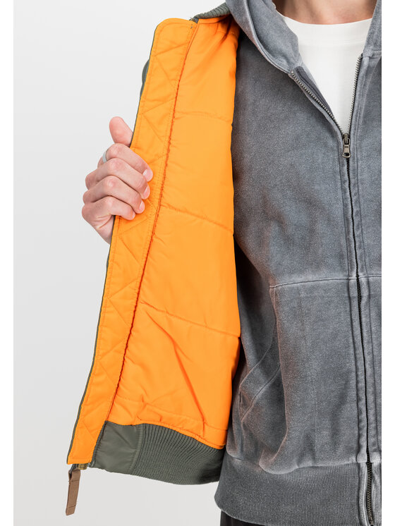 Alpha Industries Alpha Industries Bunda bomber AI.191118-432 Zelená Slim Fit