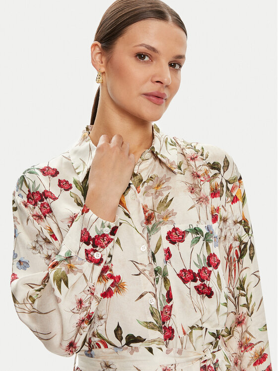 ViCOLO ViCOLO Haljina košulja TB2135 Bež Regular Fit