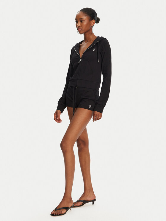 Juicy Couture Juicy Couture Szorty sportowe JCWHS125312 Czarny Loose Fit