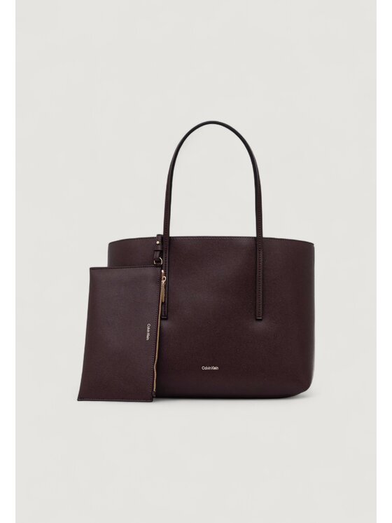 Calvin Klein Calvin Klein Σάκος FOIL LOGO SMALL TOTE Καφέ