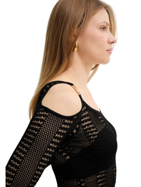 GUESS BY MARCIANO GUESS BY MARCIANO Maglione Emma ls cut out top Nero Regular Fit