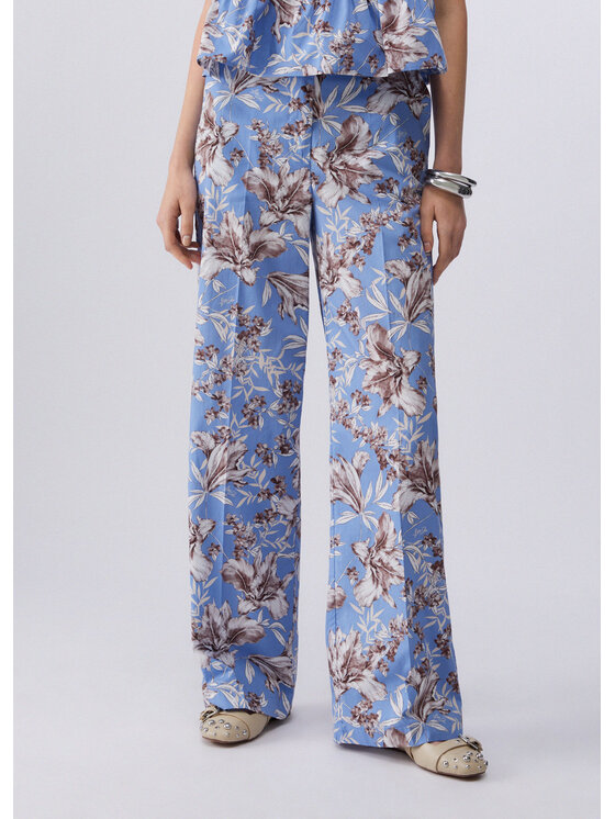 Liu Jo Liu Jo Pantaloni di tessuto WA6441T4853P9502 Blu Regular Fit