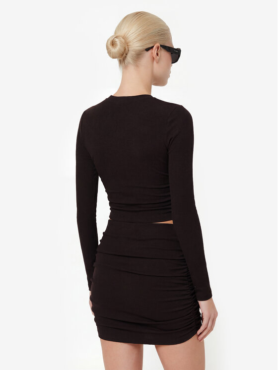 La Mania La Mania Mini sukně WAVE Hnědá Basic Fit