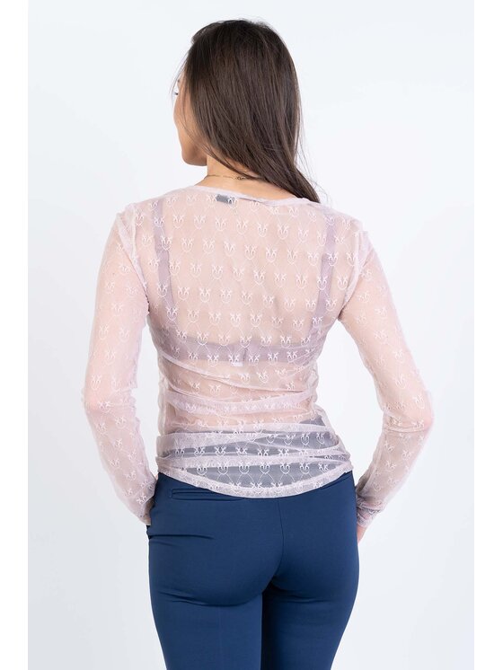 PINKO Pinko Bluzka Berlino Różowy Slim Fit