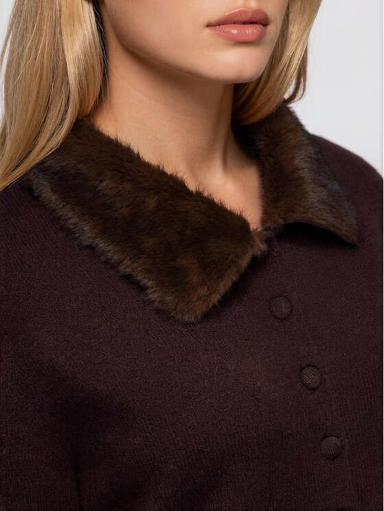 Ombre Ombre Svetr OW-SW-E0069 Hnědá Regular Fit