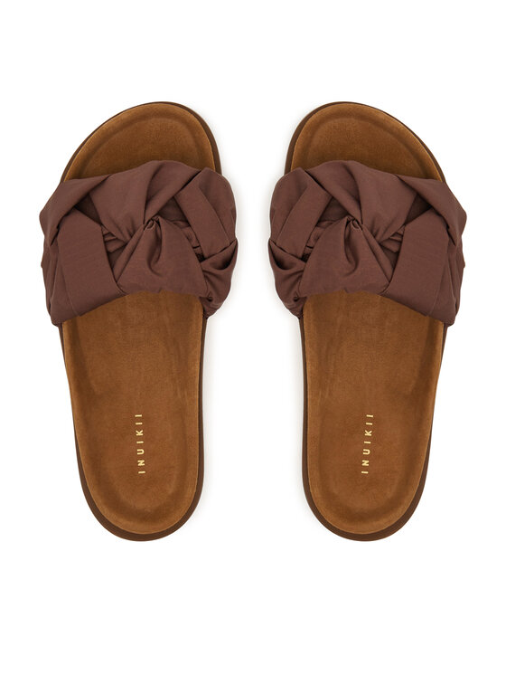 Inuikii Inuikii Παντόφλες Fjord Flower 1004.003.0122 Σκούρο καφέ