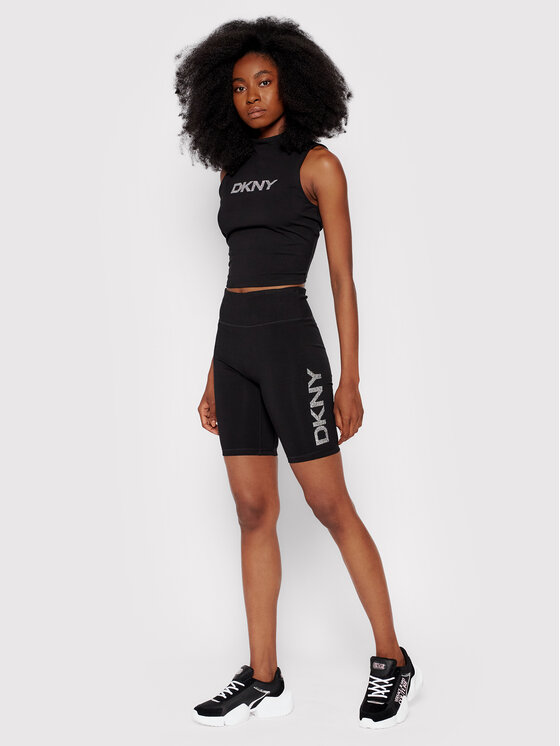 Pantaloncini da ciclismo DP1S4865 Nero Skinny Fit