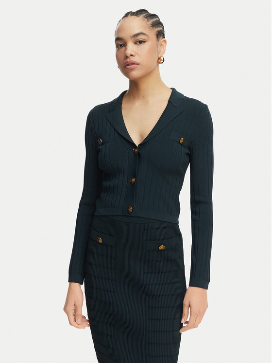 Guess Cardigan W5YR11 Z0130 Verde Regular Fit
