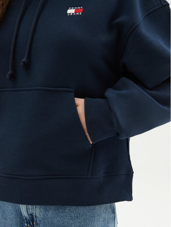Tommy Jeans Tommy Jeans Суитшърт Badge DW0DW19414 Тъмносин Boxy Fit