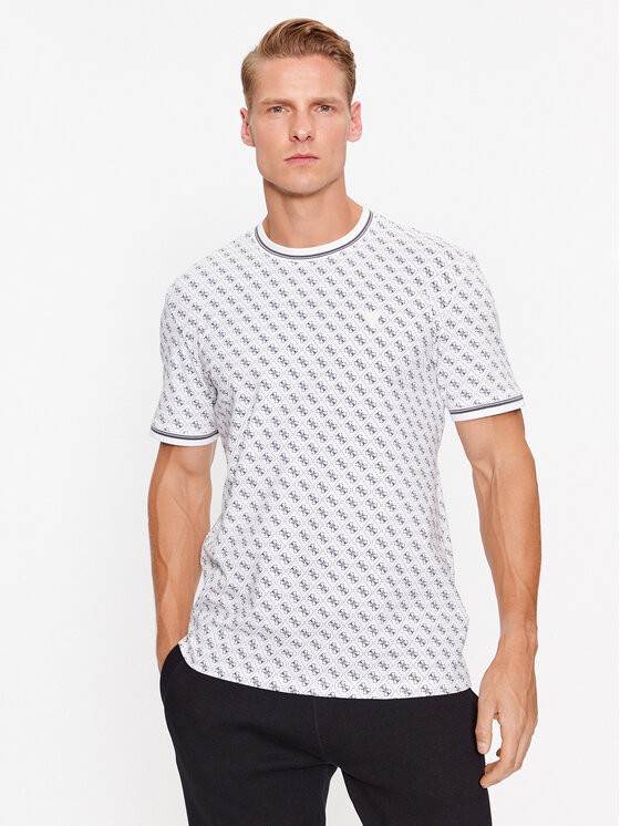 Guess Guess T-Shirt Marshall Z2YI05 J1314 Bílá Regular Fit