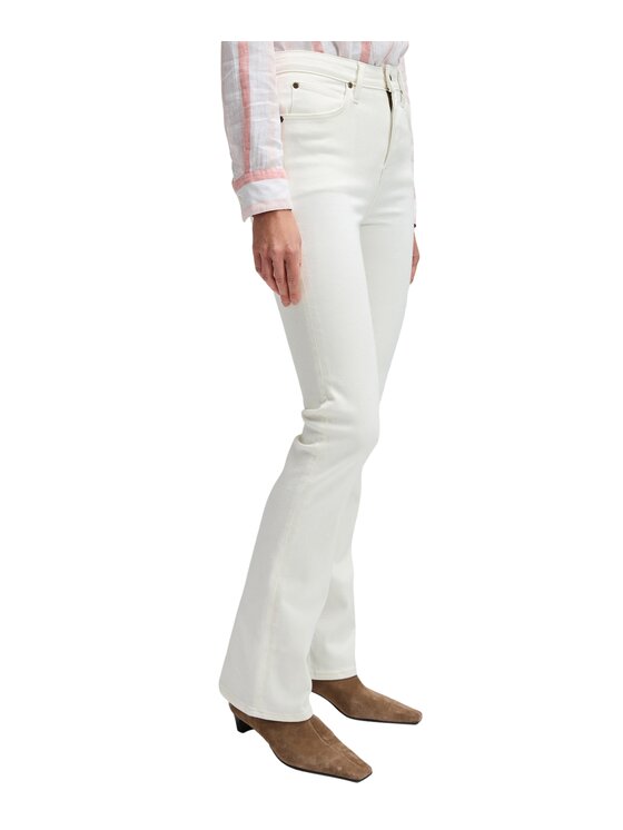 Lee Lee Jeansy Breese Bootcut Biały Bootcut Fit