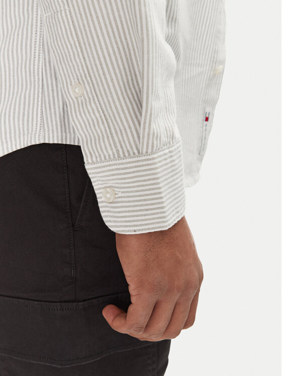 Tommy Jeans Tommy Jeans Koszula DM0DM20668 Zielony Slim Fit
