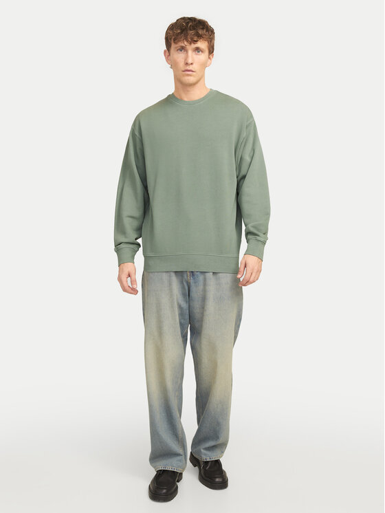 Jack&Jones Jack&Jones Bluza Charge 12268273 Zielony Loose Fit