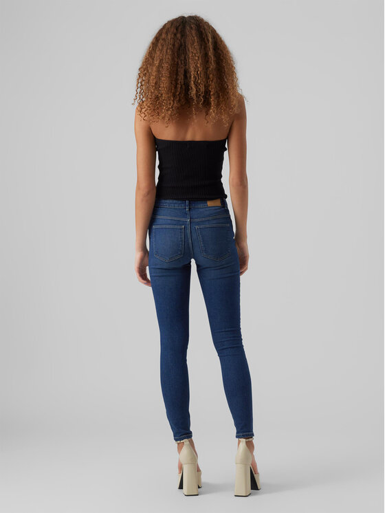 Vero Moda Vero Moda Teksad June 10278817 Tumesinine Slim Fit