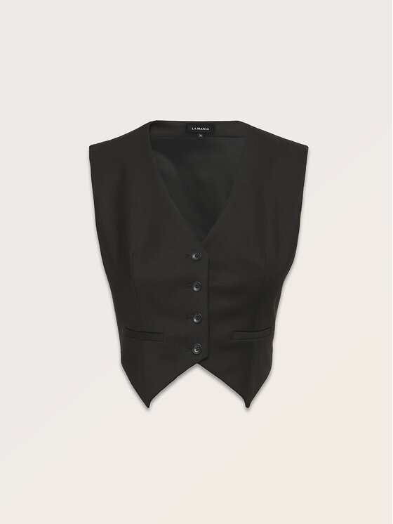 La Mania La Mania Kamizelka ME 2 Czarny Classic Fit