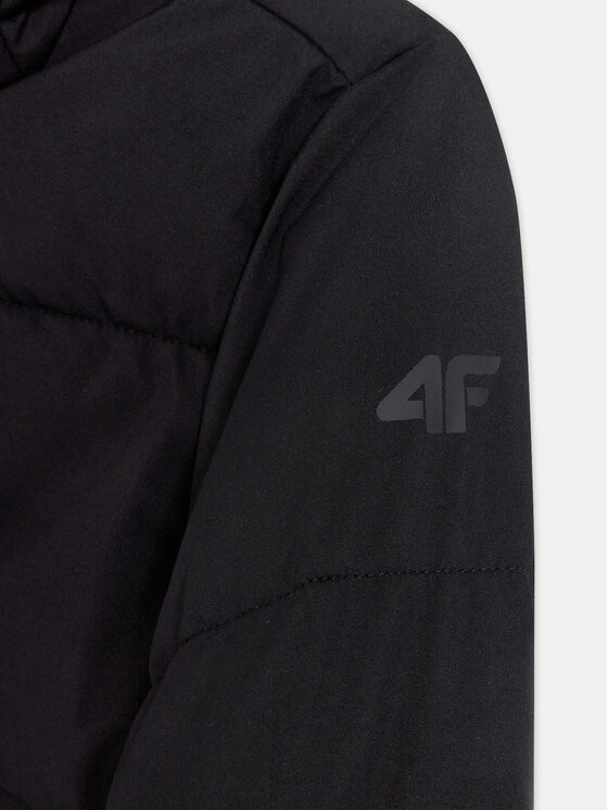 4F 4F Μπουφάν χειμωνιάτικο 4FJWAW24TDJAM464 Μαύρο Regular Fit