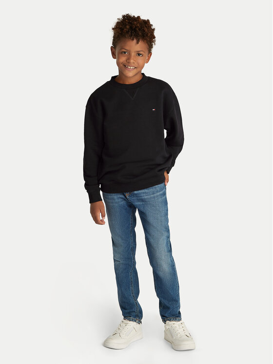 Tommy Hilfiger Tommy Hilfiger Bluza Timeless KS0KS00534 S Czarny Regular Fit