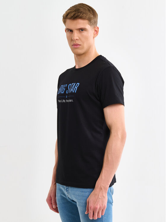 BIG STAR BIG STAR T-Shirt BRUNO Czarny Basic Fit