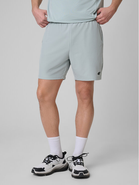 4F 4F Szorty sportowe ATHLETIC Turkusowy Regular Fit